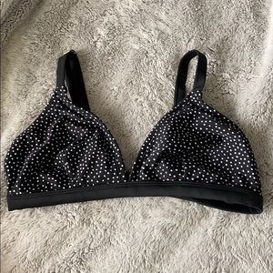 Black and White Bikini Top